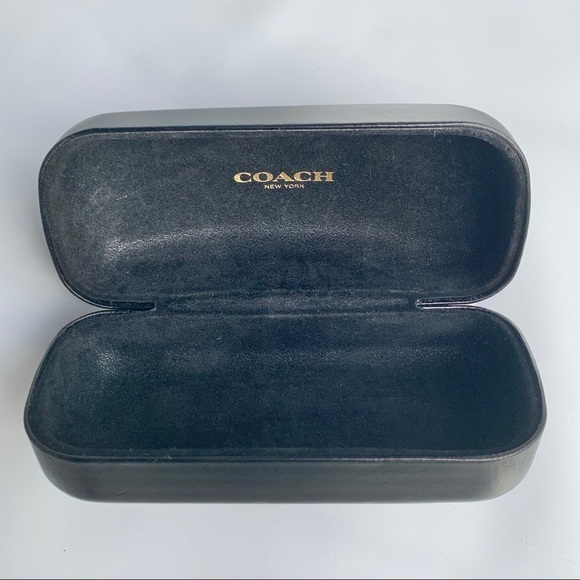 Coach Leather Sunglasses Large Case Black - Picture 4 of 8